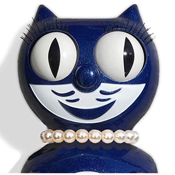 Limited Edition Galaxy Blue Lady Kit-Cat Klock clock - Picture 2 of 5